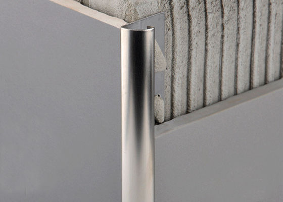 201 Paslanmaz Çelik Dekoratif Profiller 10mm Seramik Fayans İçin Çizilmez
