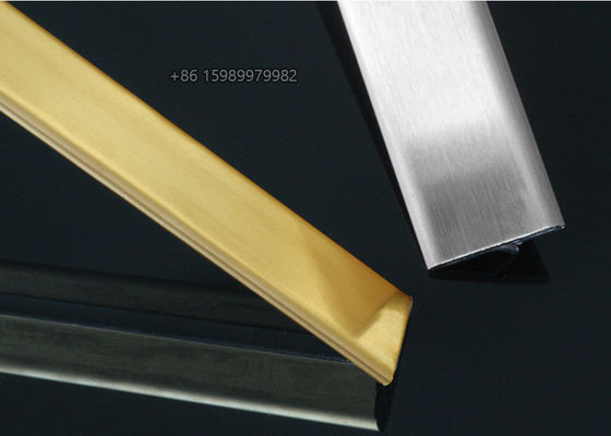 İnce Çizgi Etkisi Paslanmaz Çelik T Profil Trim Şeritleri T30 CNC Bükme